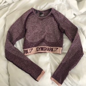 GYMSHARK Flex Long Sleeve Crop Top